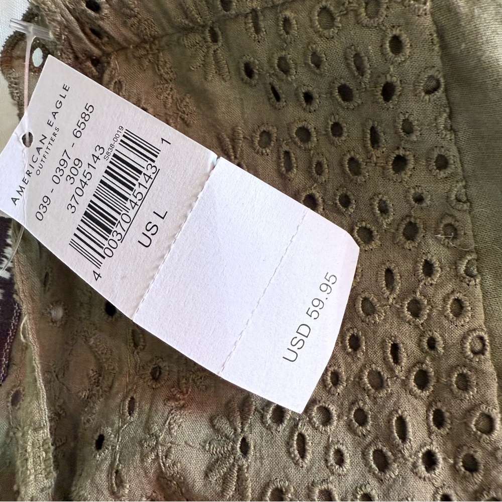 Olive Green Ruffled Romper - Picture 6 of 8